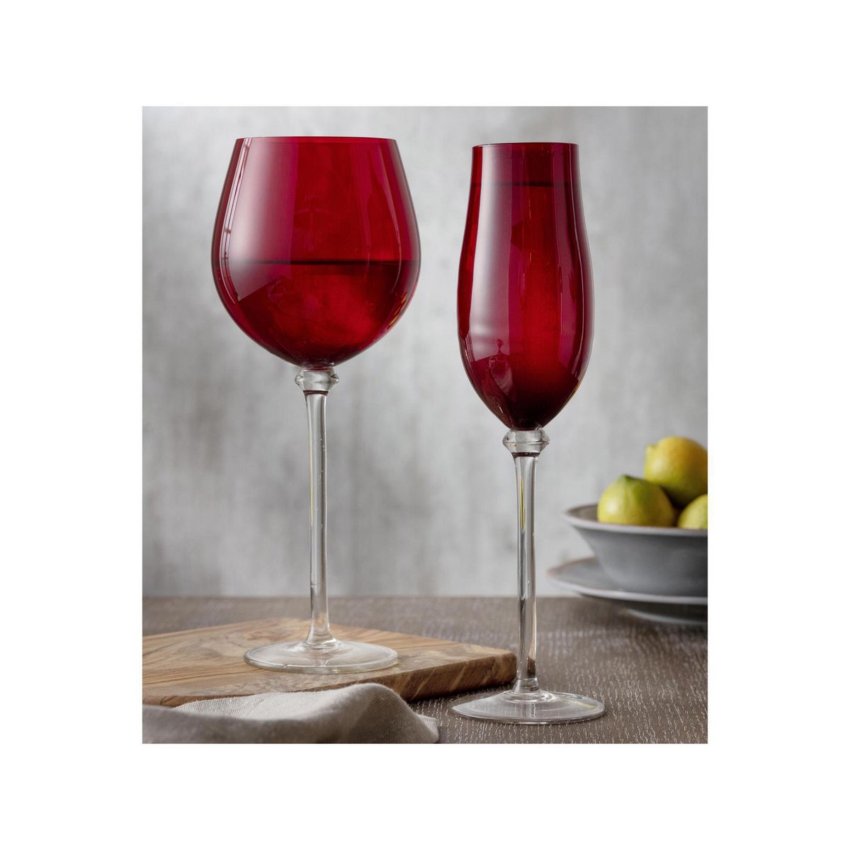 JUST HOME COLLECTION -  de Champán 250 ml Vidrio Roja