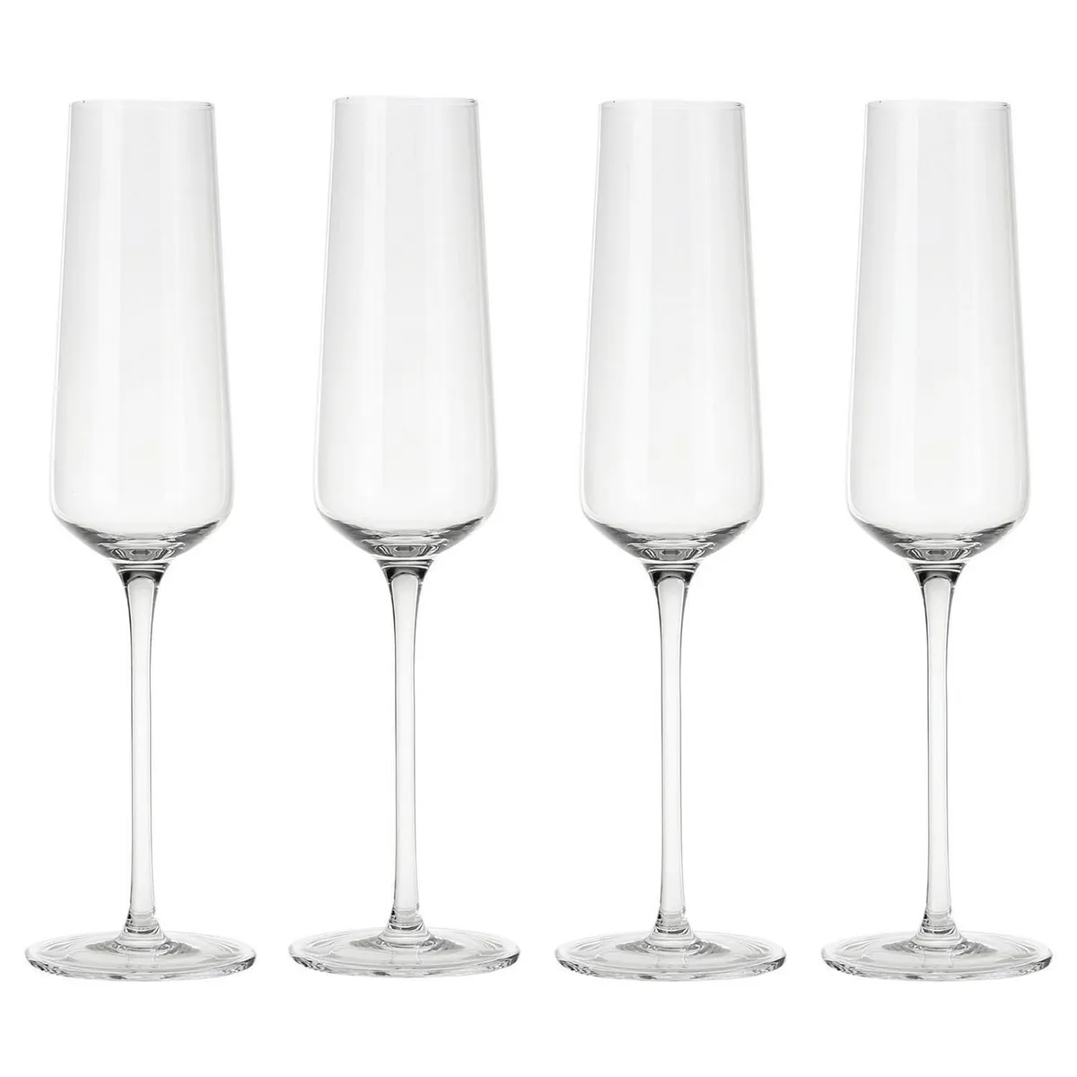 JUST HOME COLLECTION - Copa Flauta Transparente 4 unid.