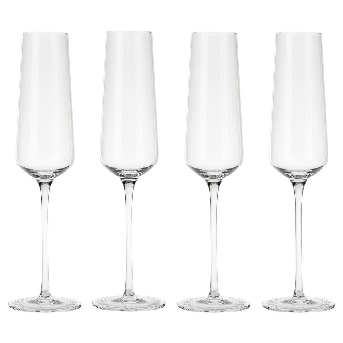 JUST HOME COLLECTION - Copa Flauta Transparente 4 unid.