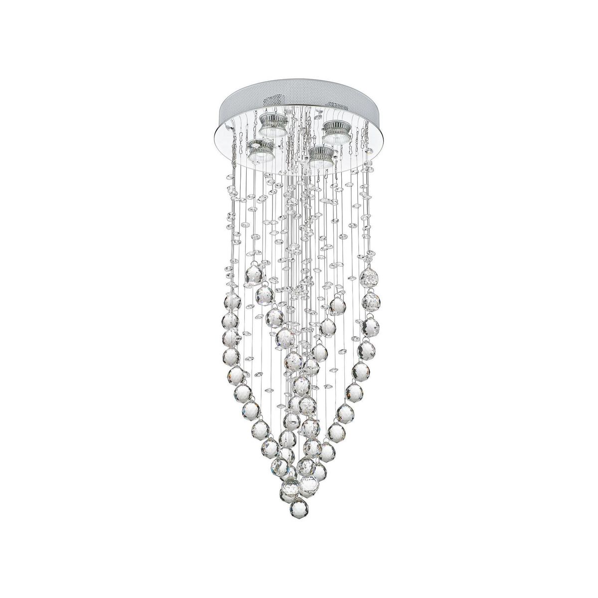 JUST HOME COLLECTION - Lámpara de Techo Lluvia 4L GU10 Transparente