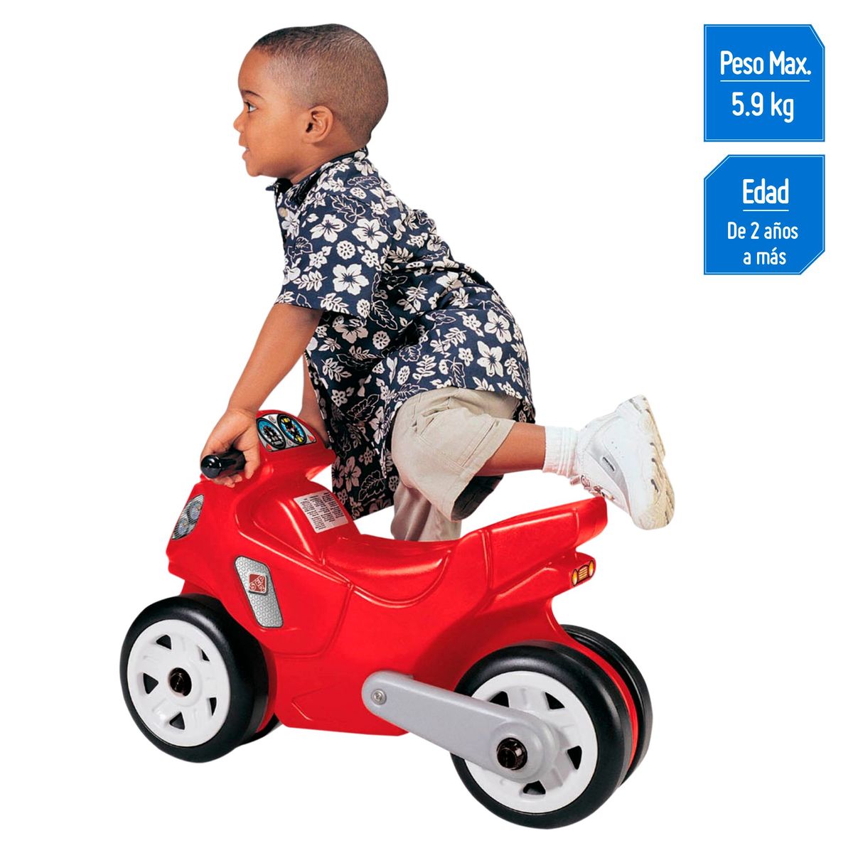 STEP 2 - Correpasillos motocicleta roja