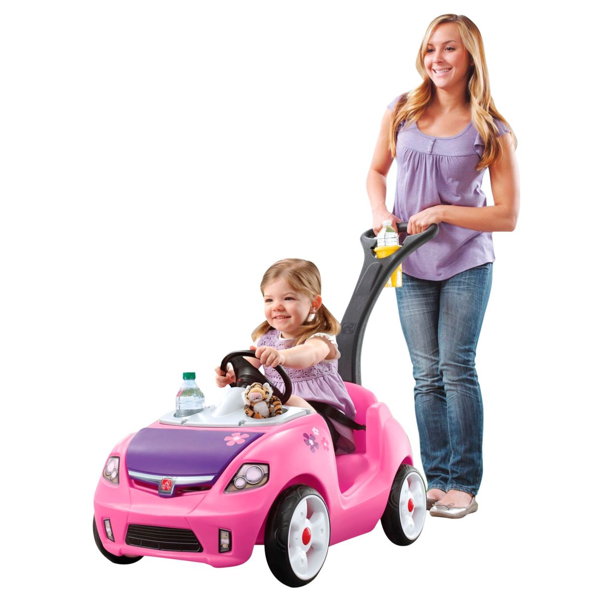 STEP 2 - Carrito con Guiador Rosado