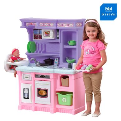 Cocina minichef rosada