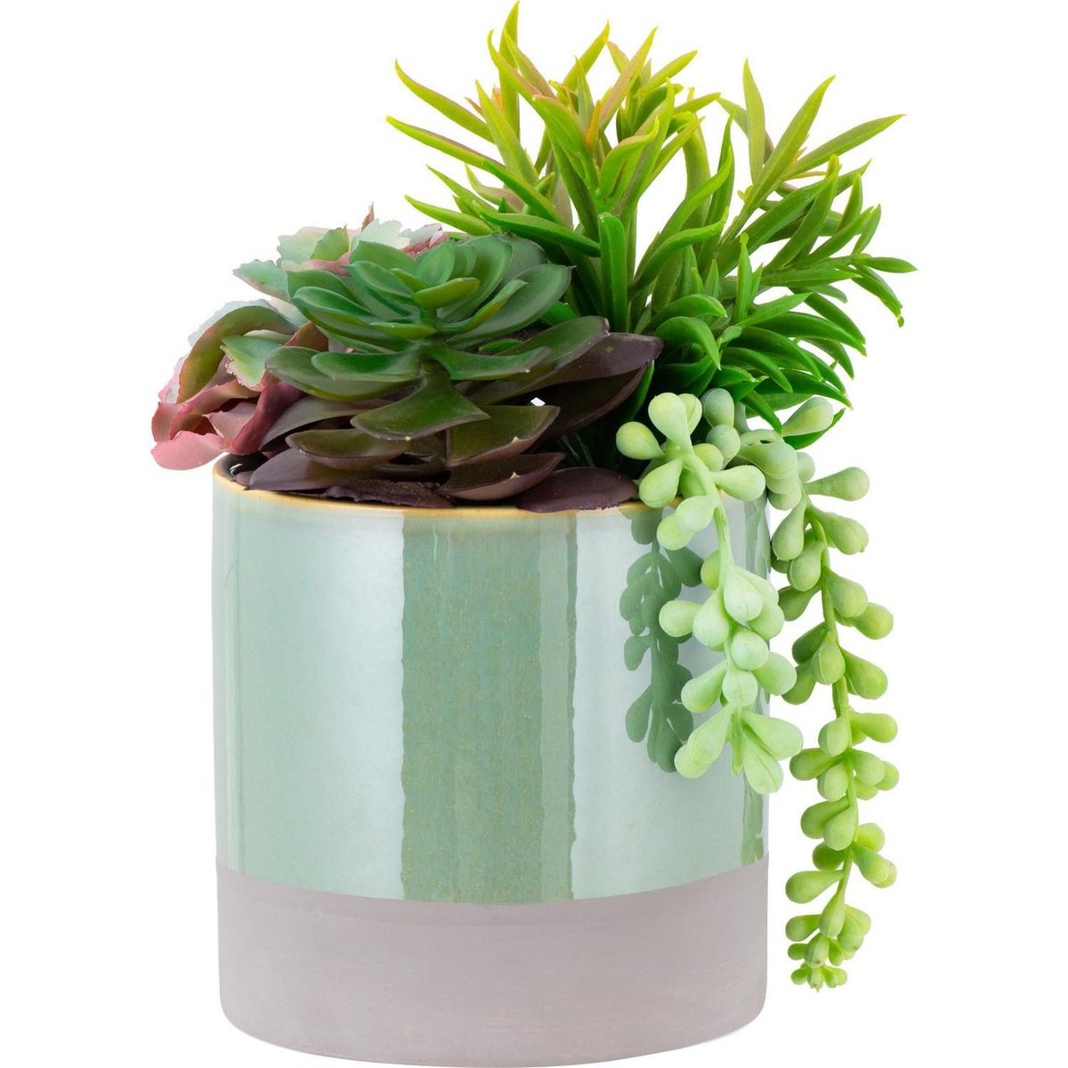 JUST HOME COLLECTION - Arreglo Suculenta Verde 23cm
