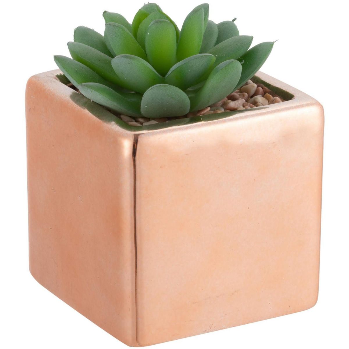 JUST HOME COLLECTION - Arreglo Suculenta Con Maceta Rosado 10cm