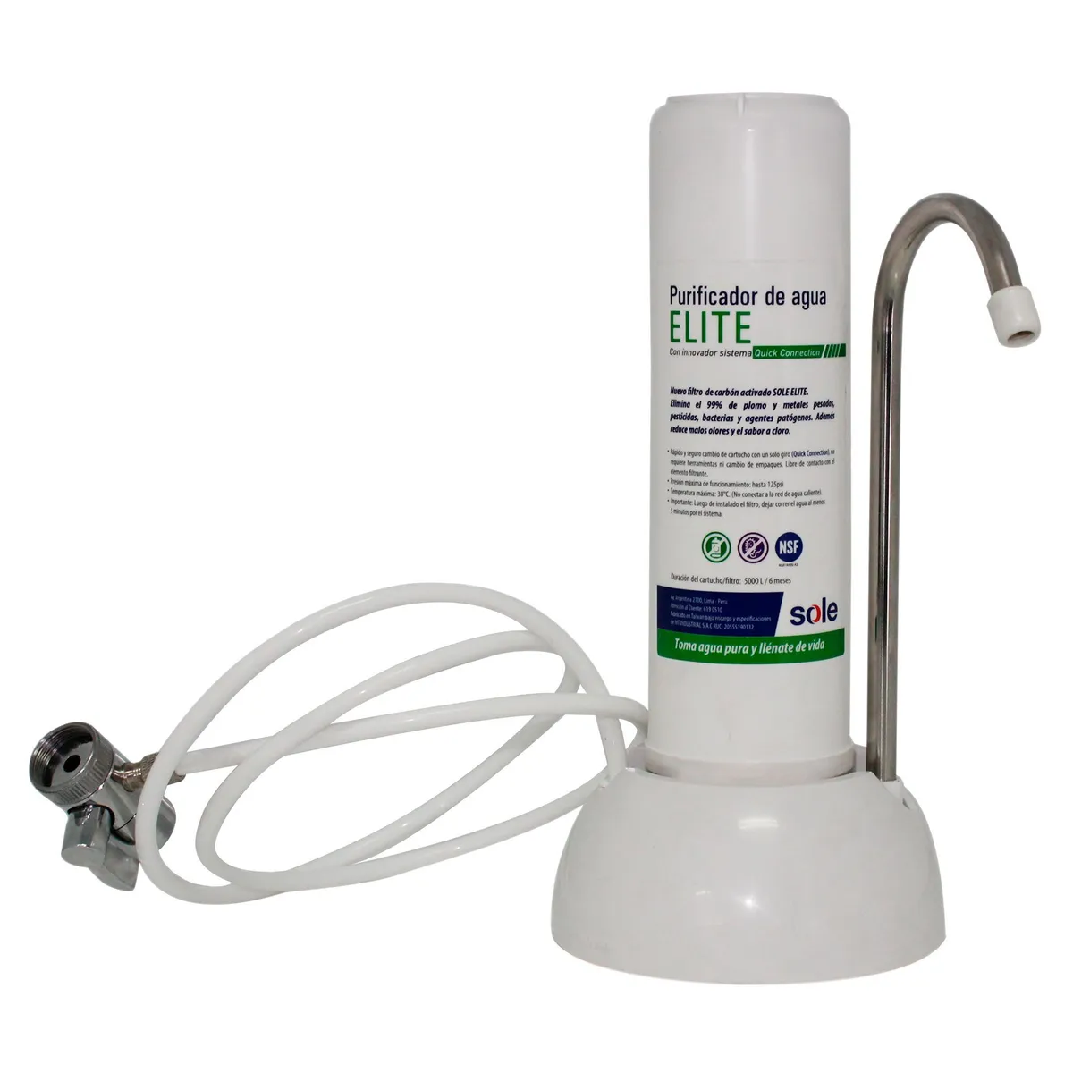 SOLE - Purificador de Agua sobre Lavadero Sole