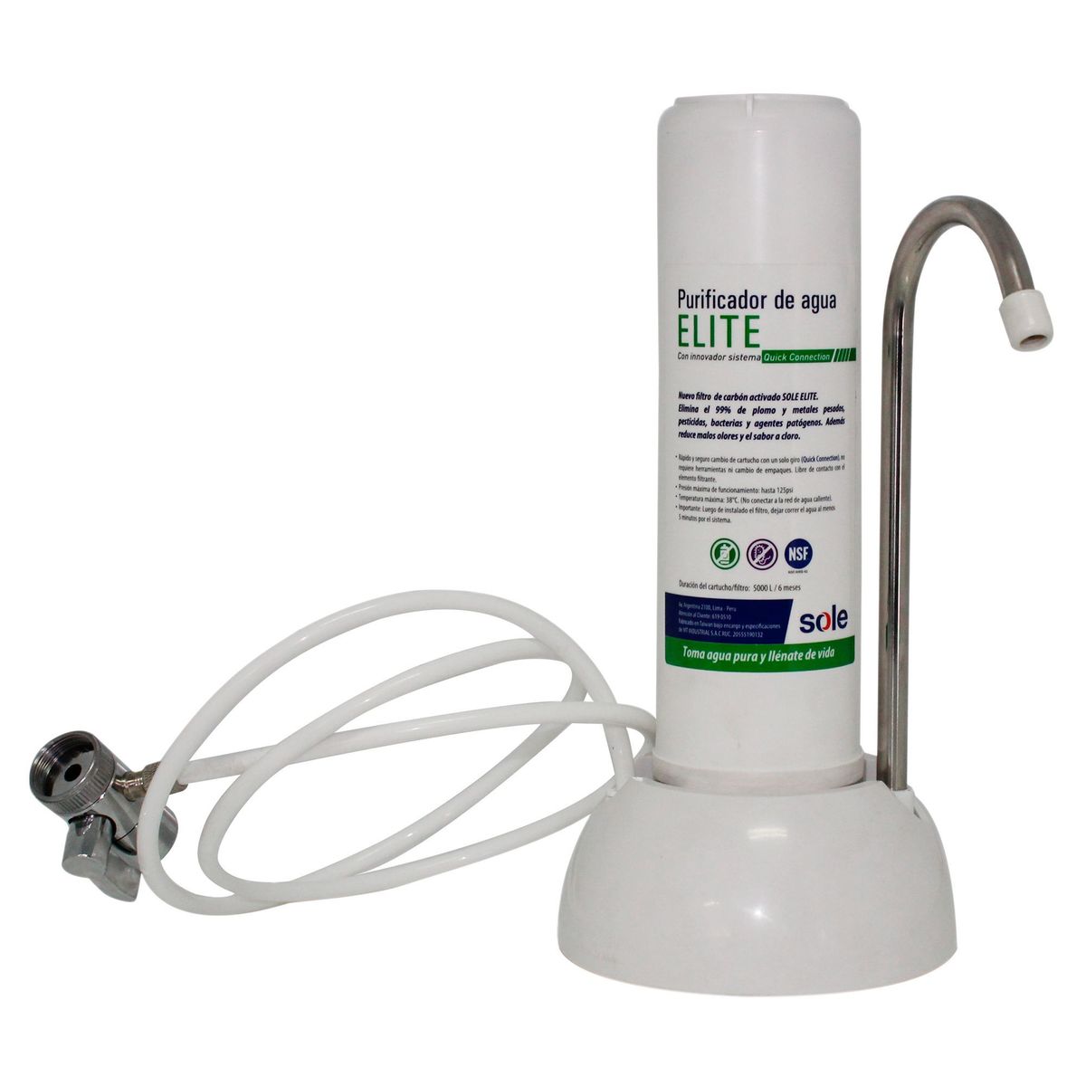 SOLE - Purificador de Agua sobre Lavadero Sole