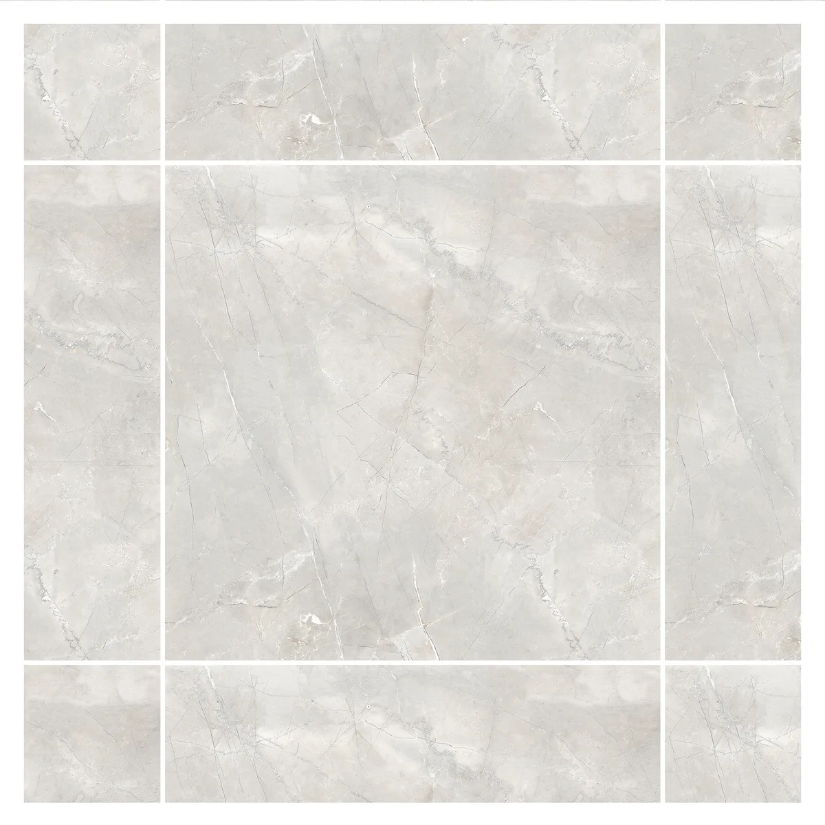 Cerámica Gris Marmolizado 60X60cm 1.44m2 Tiziano, marca GALA - Foto 2