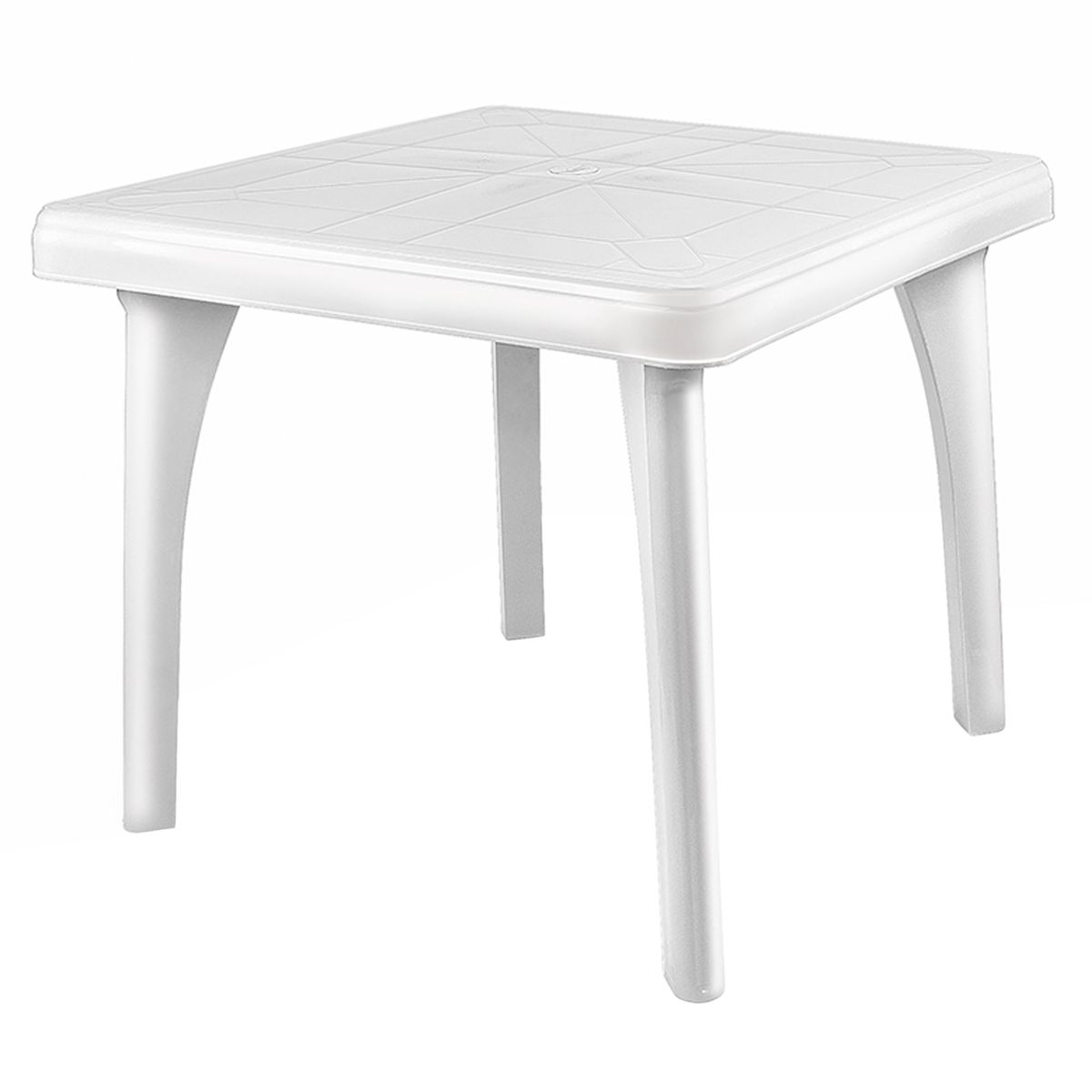 REYPLAST - Mesa Cuadrada Fiesta 85 cm Blanca