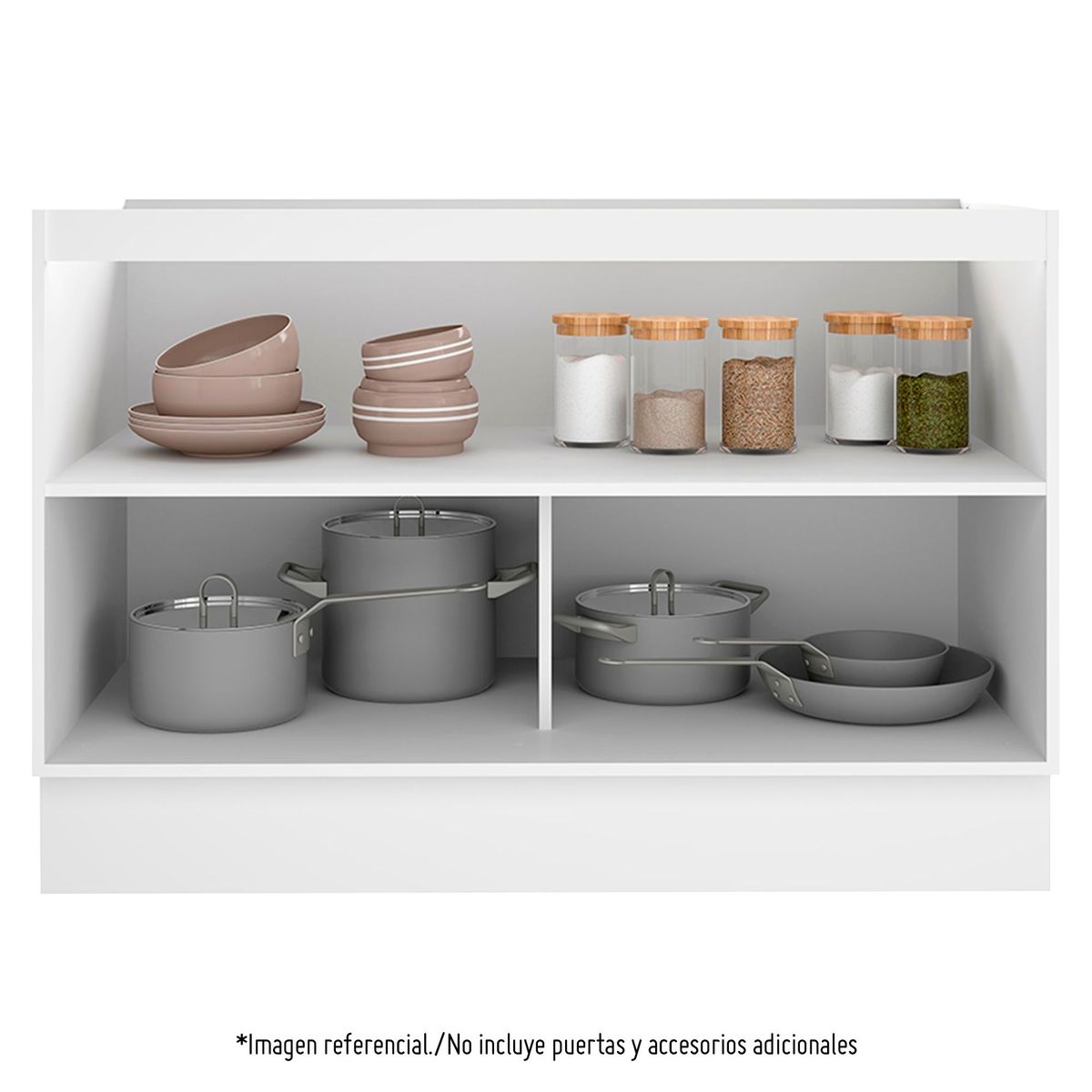 MADESA - Mueble de Cocina Alacena Ebano 180cm ancho