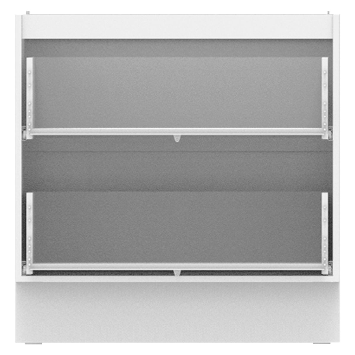 MADESA - Módulo Bajo Blanco 80cm Ancho Sin Frentes