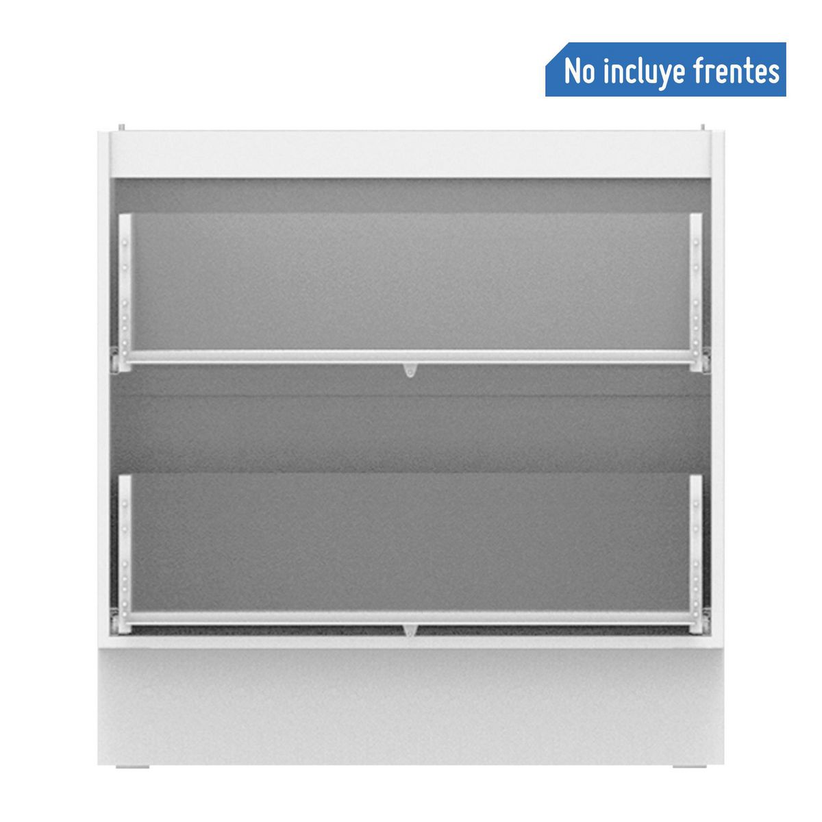 MADESA - Módulo Bajo Blanco 80cm Ancho Sin Frentes