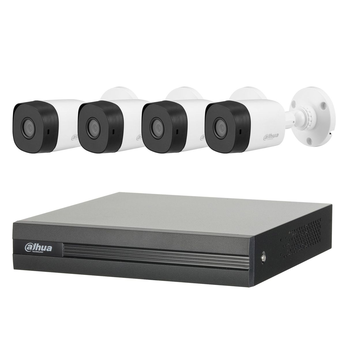 DAHUA - Kit 4 Cámaras Full HD KIT-XVR-4C8CH-1TB