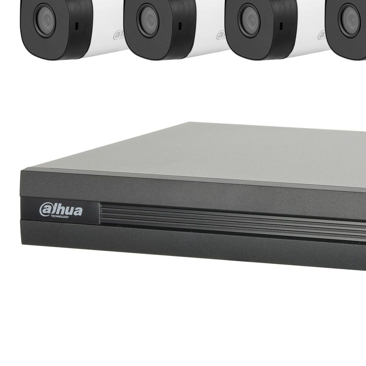 DAHUA - Kit 4 Cámaras Full HD KIT-XVR-4C8CH-1TB