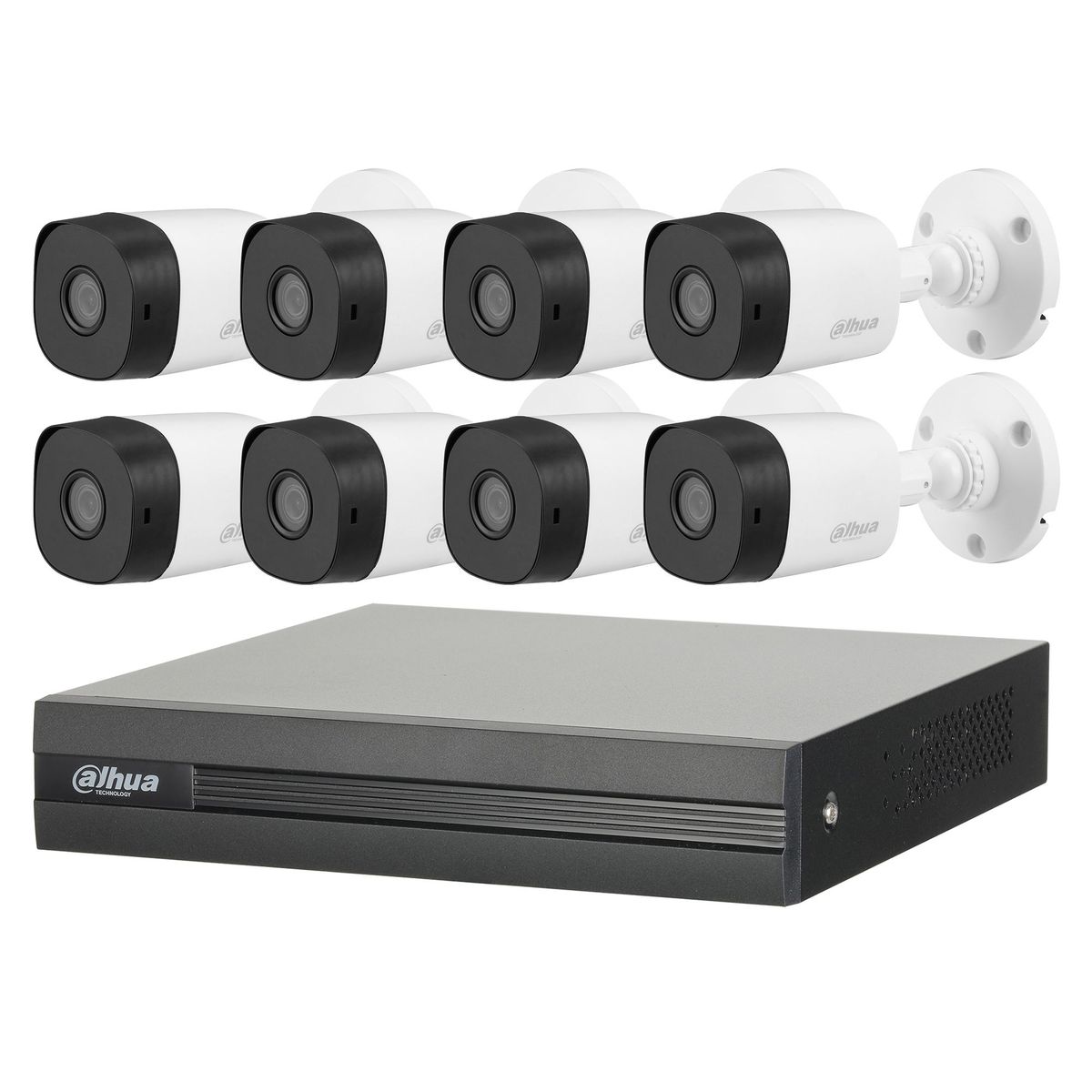 DAHUA - Kit 8 Cámaras Full HD KIT-XVR-8C8CH-1TB