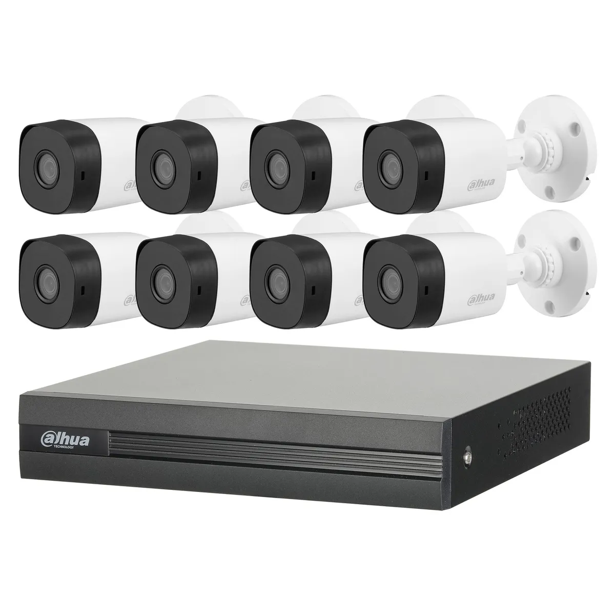 DAHUA - Kit 8 Cámaras Full HD KIT-XVR-8C8CH-1TB