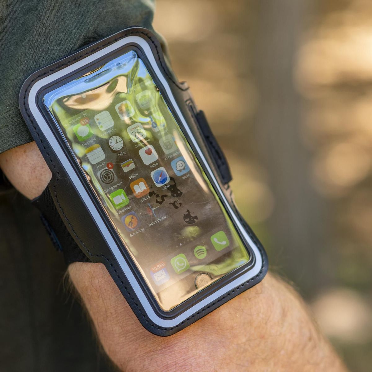 KLIMBER - Porta Celular de Brazo Azul