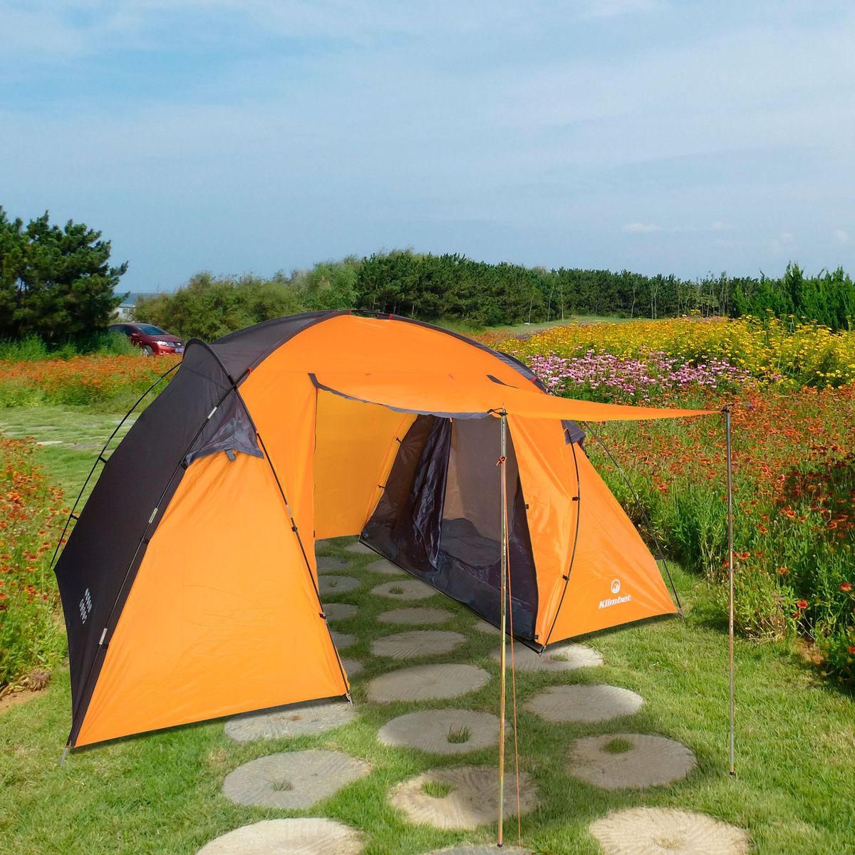 KLIMBER - Carpa 4 Personas Klimber Nyassa Amarillo/Plomo