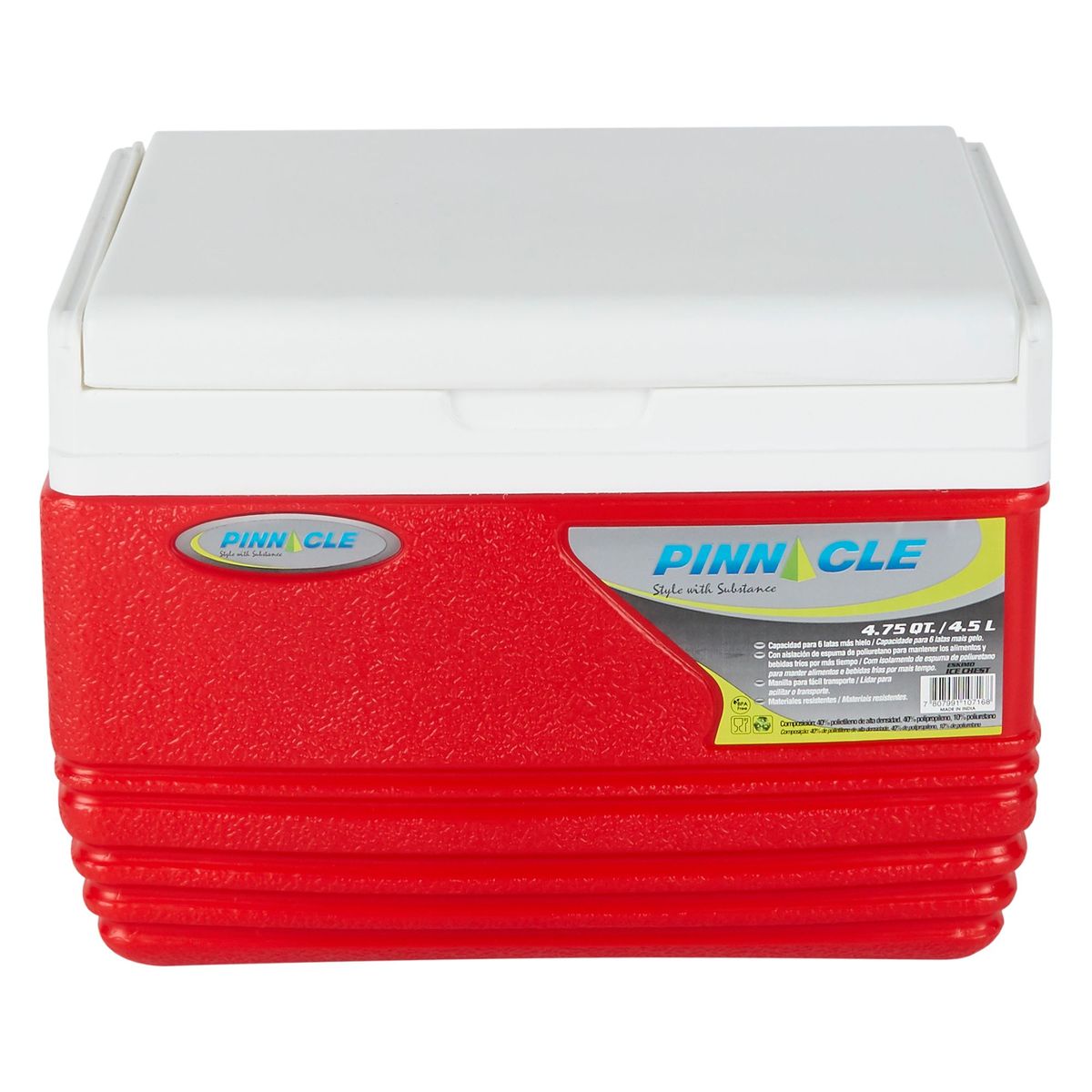 PINNACLE - Cooler Pinnacle Rojo 4.5 L