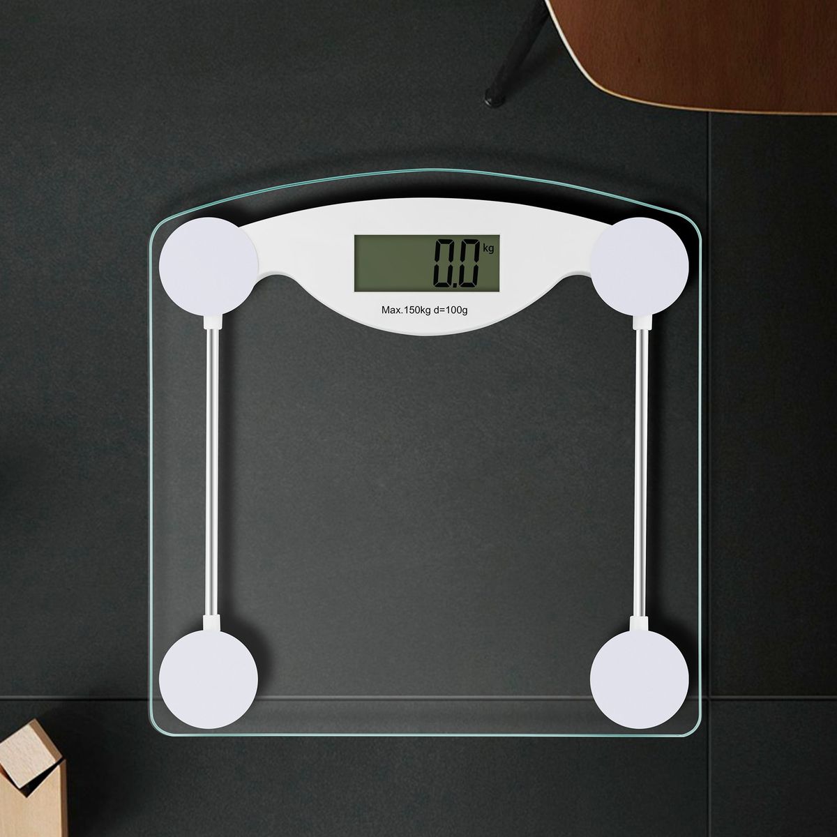 JUST HOME COLLECTION - Balanza Digital Con Visor Lcd Blanco