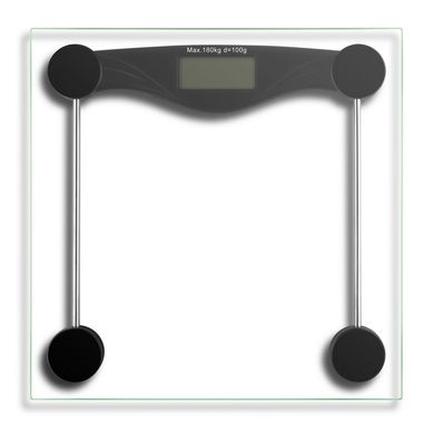 Balanza Digital con Visor LCD Peso Mximo 180kg Negra