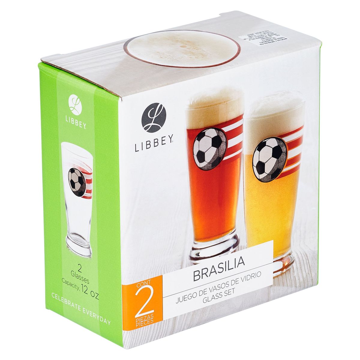 LIBBEY - Juego de Vasos Brasilia 2 Piezas