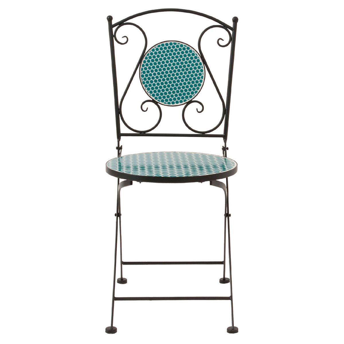 JUST HOME COLLECTION - Silla Lisboa mosaico metal