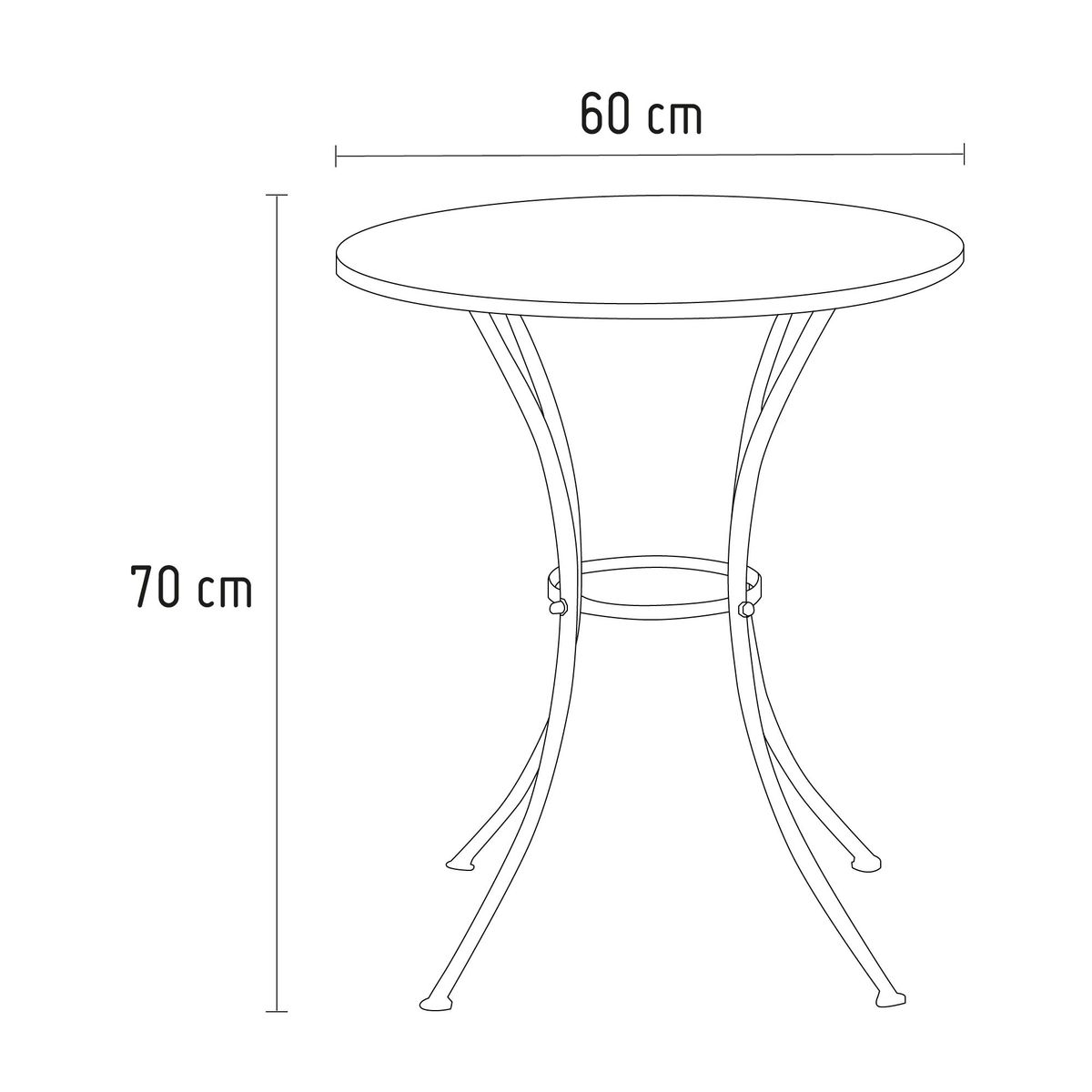 JUST HOME COLLECTION - Mesa Lisboa mosaico 60cm