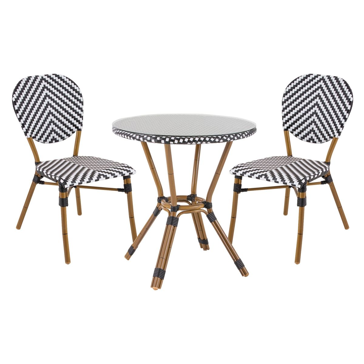 JUST HOME COLLECTION - Mesa Look Bambu 70x74cm