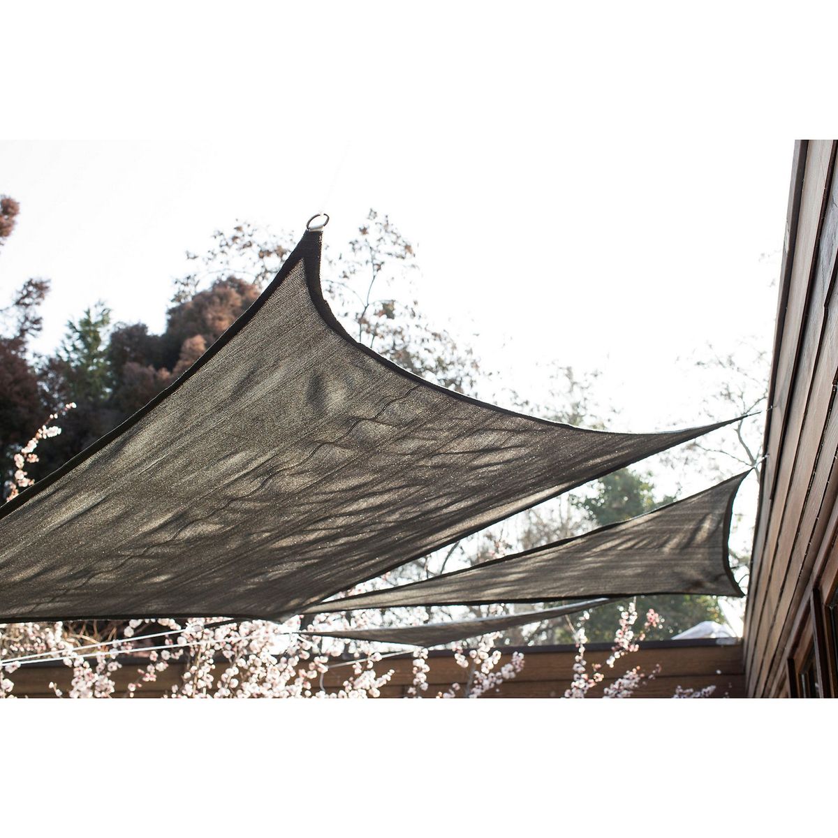 JUST HOME COLLECTION - Vela para sombra triangular 2x2x3m Gris