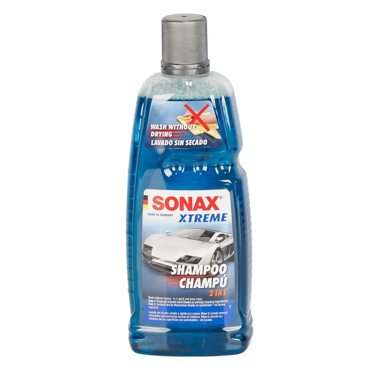 SONAX - Shampoo para Autos Sonax 2 en 1 1 Litro
