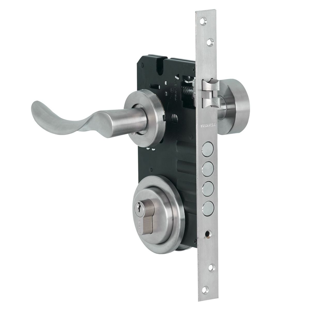 TRAVEX - Cerradura de Embutir Rhonda Principal Izquierdo Travex