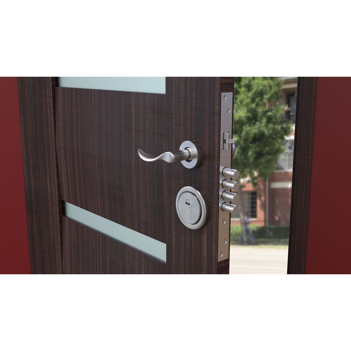 TRAVEX - Cerradura de Embutir Rhonda Principal Derecho Travex