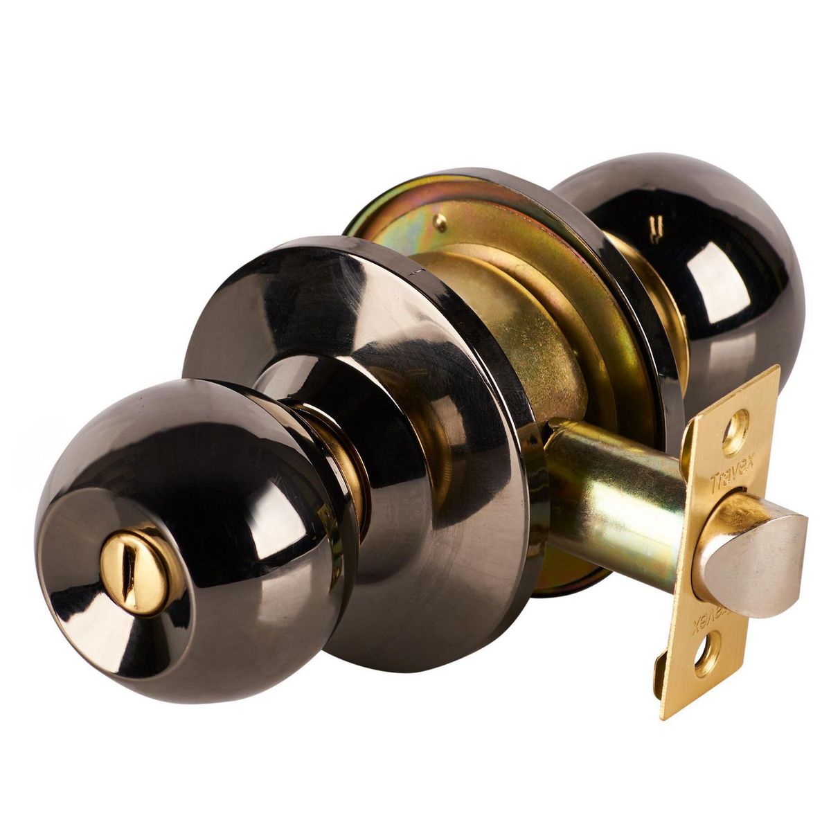 TRAVEX - Cerradura de Pomo Baño Bronce Quemado