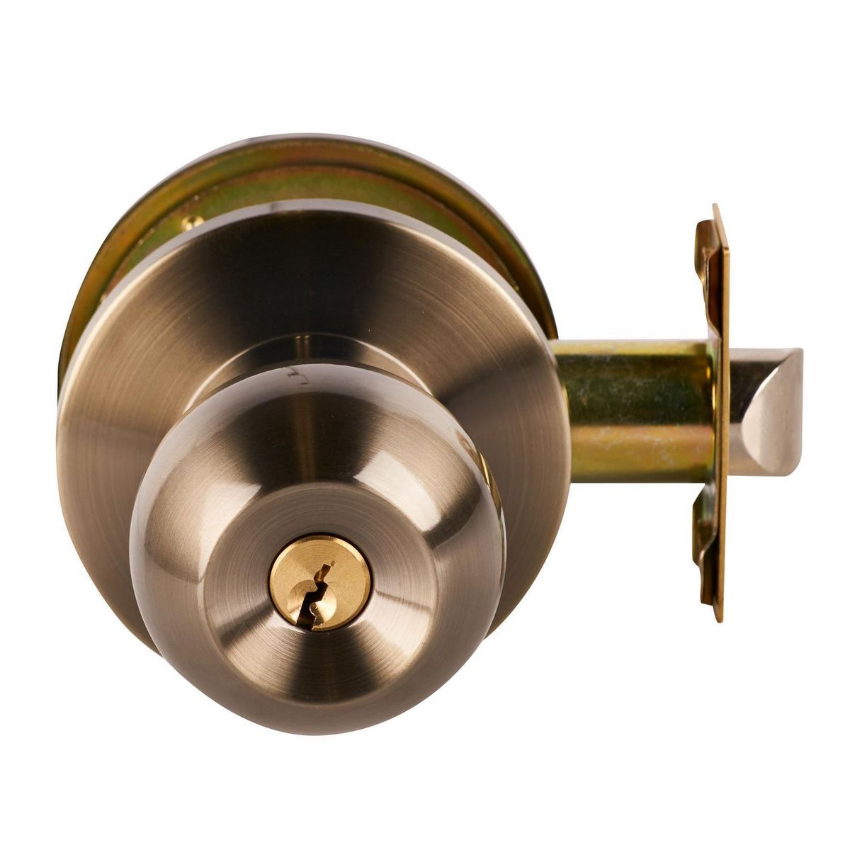 TRAVEX - Cerradura de Pomo Dormitorio Bronce Antiguo