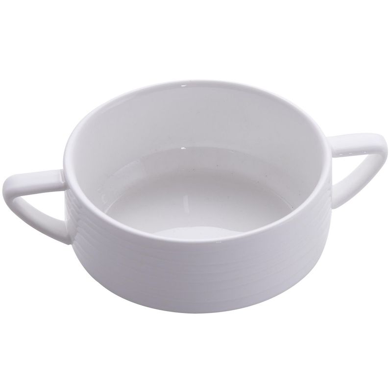 JUST HOME COLLECTION - Bowl Anillos con Asas 16cm Blanco