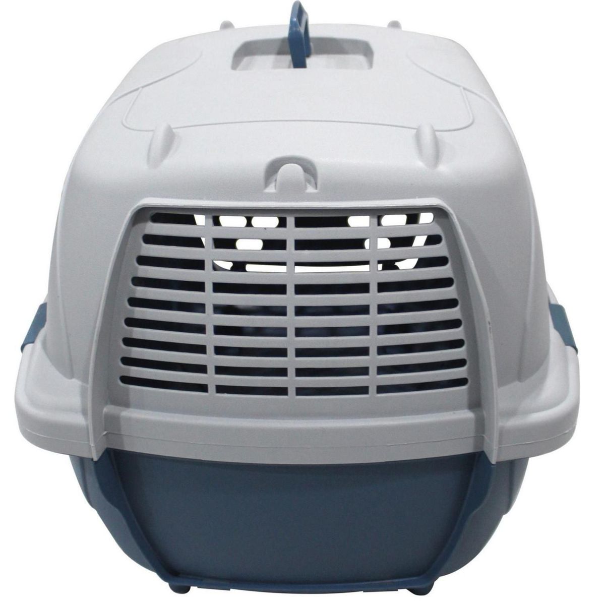 PETIZOOS - Jaula de Transporte Mascota Raza Mediana Azul 40x42.5x60cm