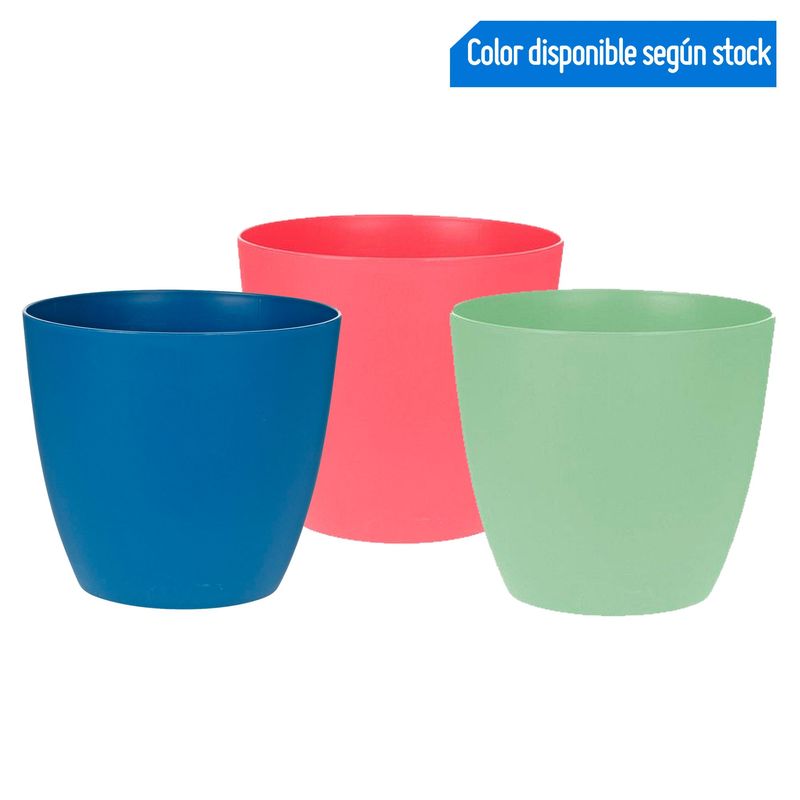  - Maceta Plástico 15cm Colores