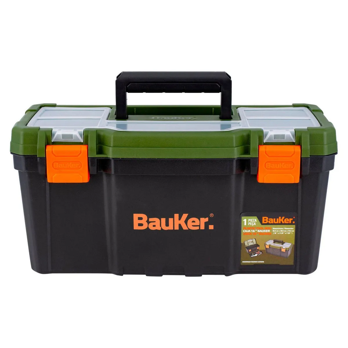 BAUKER - Caja de Herramientas 16 Plástico Bauker