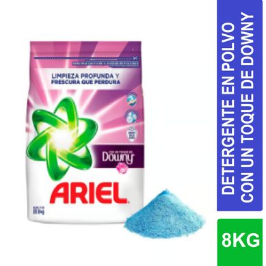 Detergente en Polvo Ariel Toque Downy 8 kg.