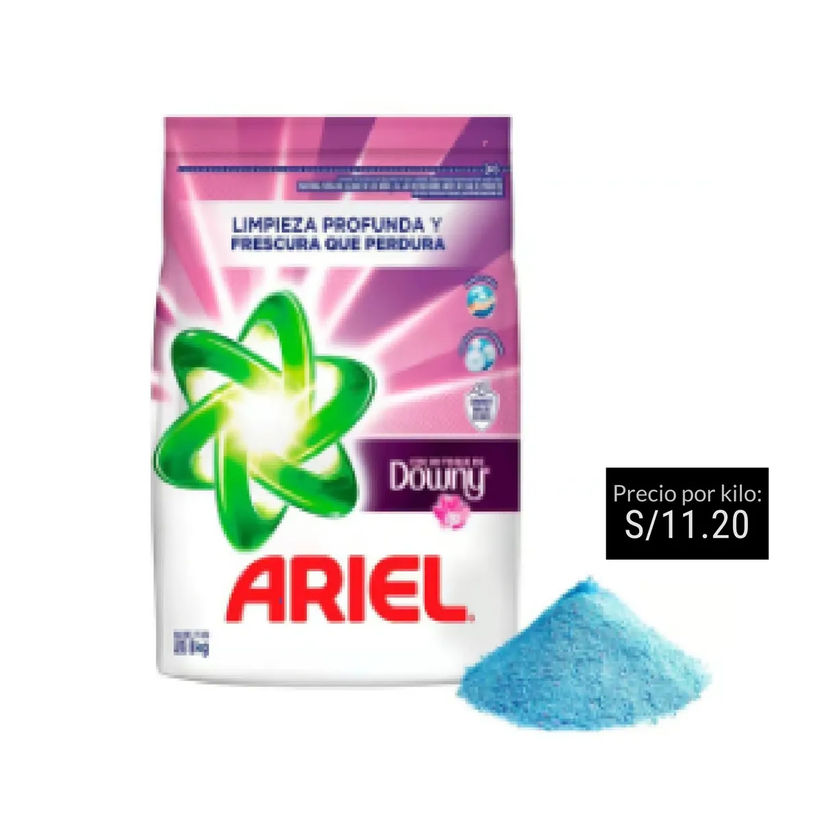 ARIEL - Detergente En Polvo Ariel Toque Downy 8 Kg.