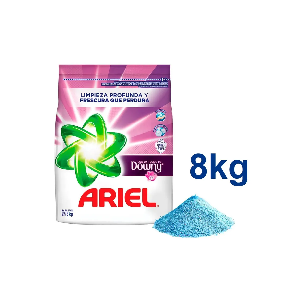 ARIEL - Detergente En Polvo Ariel Toque Downy 8 Kg.