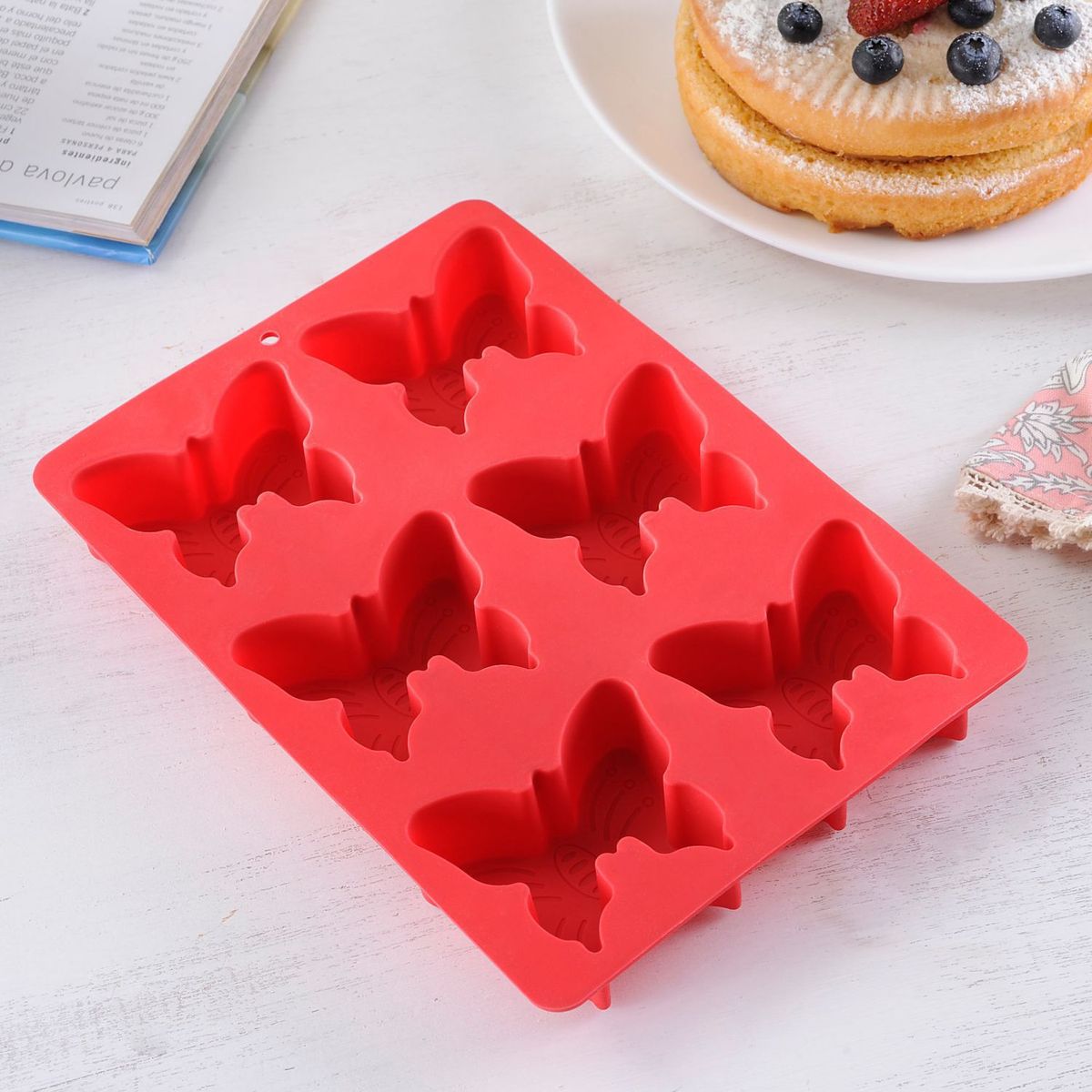 CASA BONITA - Molde de Keke Mariposa Rojo