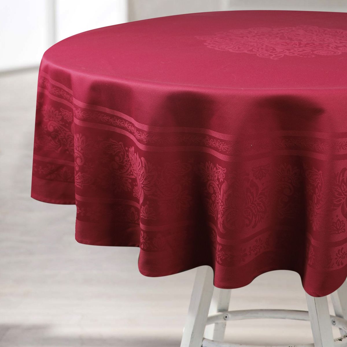 JUST HOME COLLECTION - Mantel Redondo 180cm Rojo
