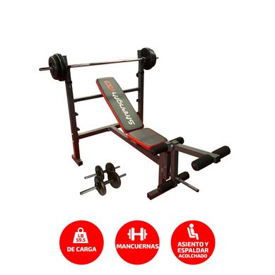 Banca de Gimnasio 100kg Strength 20
