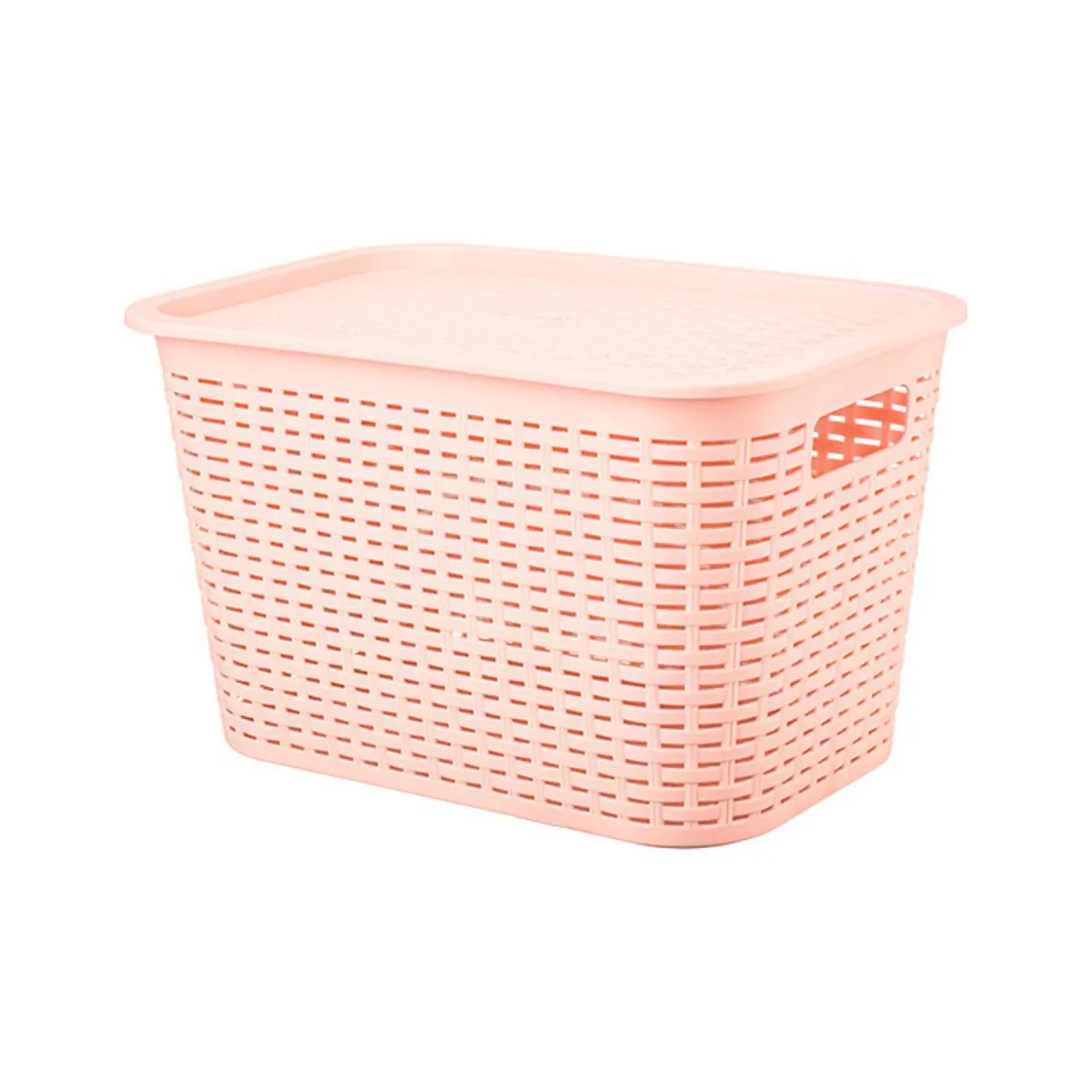 REYPLAST - Canastilla organizadora de }plástico 22 litros Tavarúa Rosado