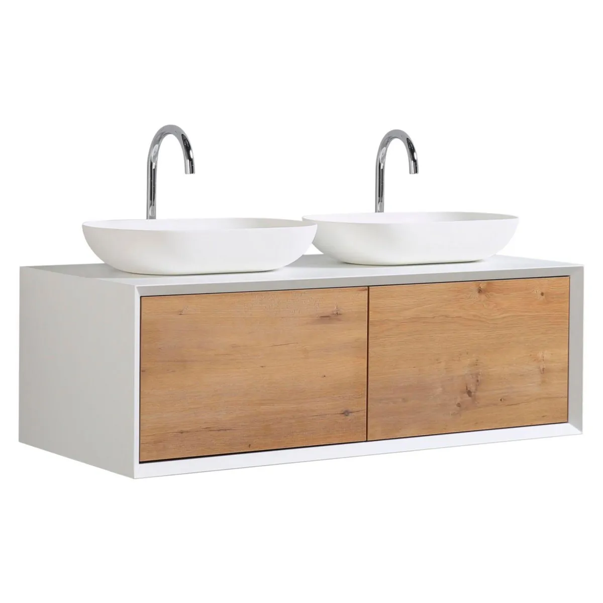 SENSI DACQUA - Mueble Vanitorio Doble Fiona 120x55x40cm