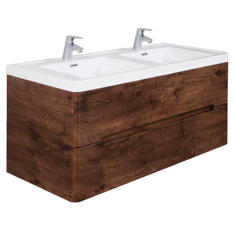 SENSI DACQUA - Kit Mueble Vanitorio River Chocolate 120x47x50 cm