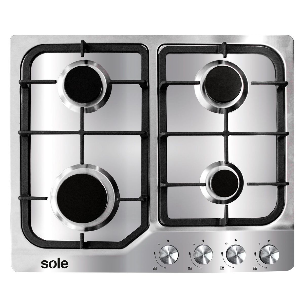 SOLE - Combo Sole Cocina Empotrable 4 Hornillas SOLCO035 + Campana Lineal 60cm TURE15CO