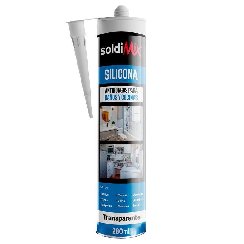SOLDIMIX - Silicona Transparente Soldimix 280 ML